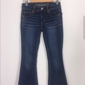 American Eagle 00 short BohoFlare jeans